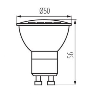 Żarówka LED GU10 4W MR16 4000K neutralna 31231 KANLUX (31231)